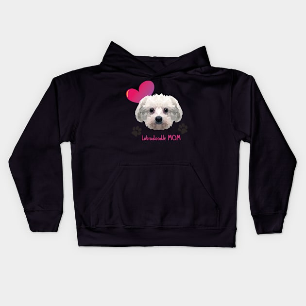 Labradoodle Mom mini labradoodle mini labradoodle Kids Hoodie by MerchSpot